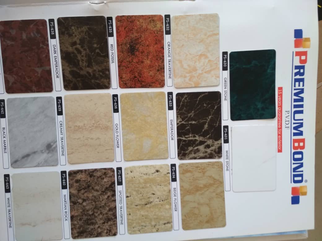 کالر چارت ورق کامپوزیت پرمیوم باند